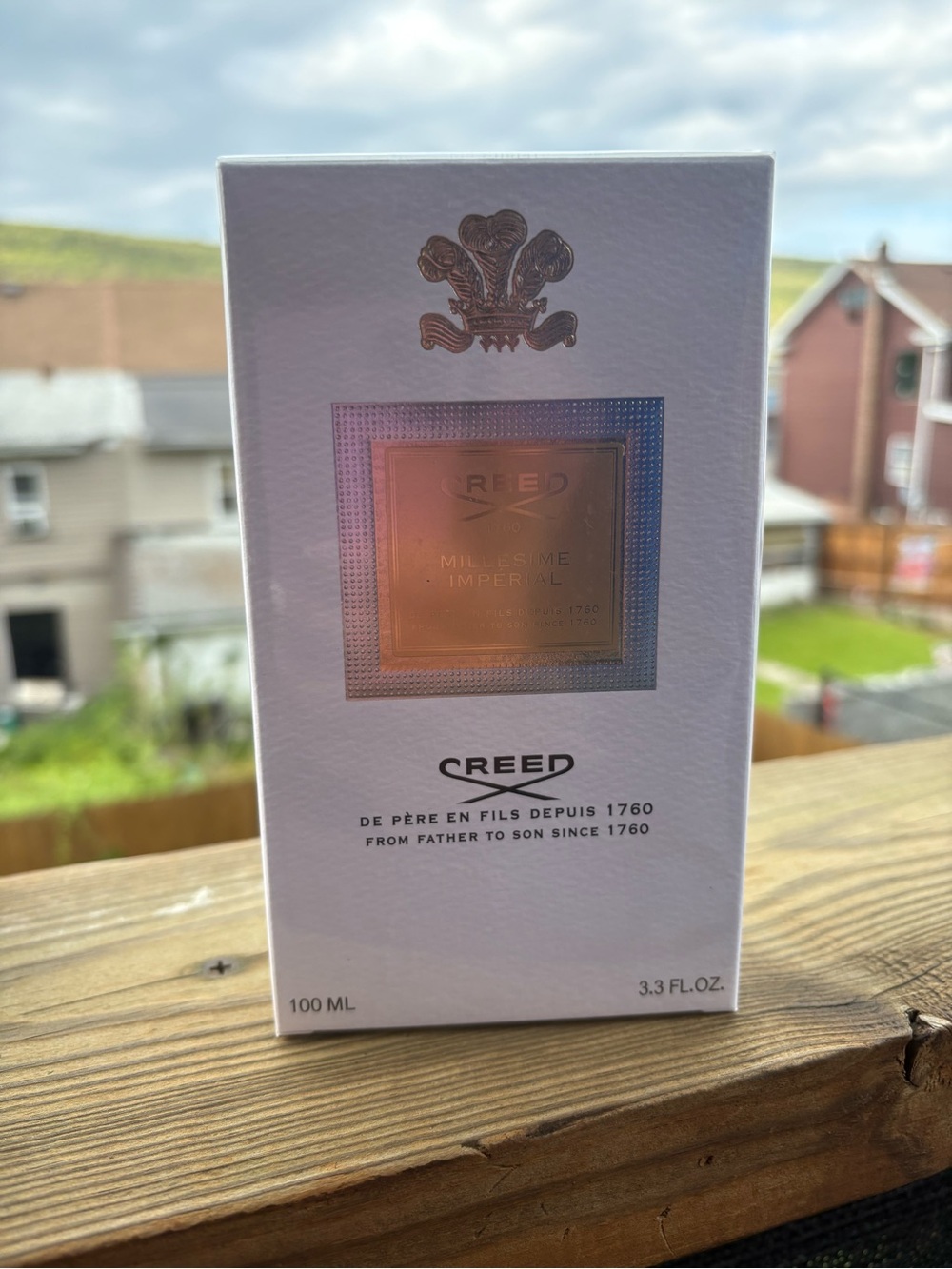 Creed Millesime Imperial Box - White with Gold Accent - Picture 1 of 3
